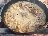 Cuadril con papas a la crema al disco!