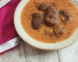 A picture of step 5 of Malai kofta curry.