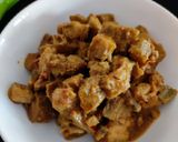 A picture of step 3 of Nendran raw banana sabji.