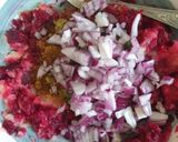 A picture of step 2 of Beetroot Tikki.