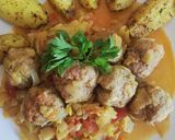 Foto del paso 4 de la receta Albóndigas de ternera en salsa, con aromas de Manzanilla