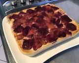 Une image de l'étape 10 de Flan de semoule façon pâtissier aux pêches de vigne.