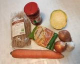 Vegán vörös lencse bolognai🍜 recept fázis 1 fotója