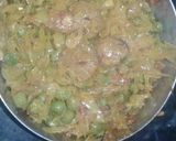 वेज सोयाबीन और पत्ता गोभी सब्जी (Veg soyabeen & cabbage sabji recipe in hindi) रेसिपी चरण 4 फोटो