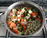 Foto del paso 1 de la receta: Sopa de verduras al azafrán