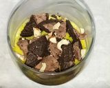 A picture of step 10 of Sesame and Oreo biscuit custard.