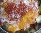 A picture of step 2 of Raw mango pickle.
