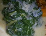 A picture of step 3 of Spinach in coconut milk #4weekschallange.