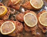 A picture of step 4 of Chicken Piccata.