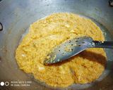 A picture of step 2 of Semolina Halwa.