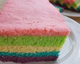Foto langkah ke 8 dari resep Steamed rainbow cake.