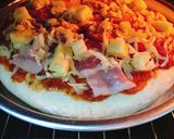 Hình bước làm 4 của món Pizza Hawaii