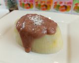 Foto langkah ke 3 dari resep Pudding Pisang Vla coklat.