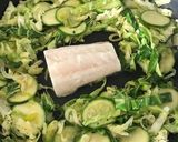Tejszínes tőkehal zöldségekkel recept fázis 3 fotója