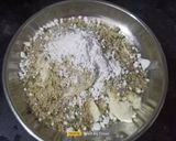 A picture of step 3 of Thandai Modak.