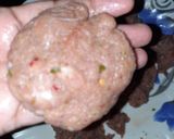 A picture of step 3 of Mutton Keema kabab.