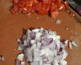 A picture of step 2 of Maggi bhel.