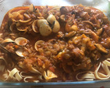 Foto del paso 3 de la receta: Pasta con salsa de mariscos 🍤🦪