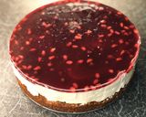 A picture of step 10 of Pomegranate Cheesecake.