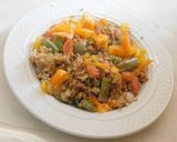 A picture of step 7 of Nutritious pilaf- A Celebration of Colors.