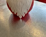 A picture of step 2 of Santa from Terry’s orange chocolate.
