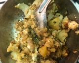 A picture of step 2 of Multigrain sprout paneer grilled wrap.