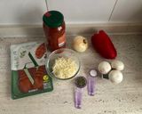 Foto del paso 7 de la receta Pizza vegana de chorizo y champiñones