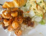 A picture of step 4 of Jalapeño bacon jam shrimp.