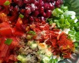 A picture of step 2 of Rajma Kabuli chana salad.