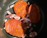 Une image de l'étape 4 de Chou rouge pommes de terre lardons et chorizo.