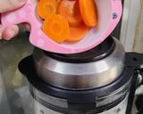 Hình bước làm 4 của món Sữa đậu nành + óc chó + cà rốt🥕🥕🥕🫛🫛🫛