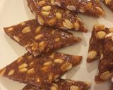 A picture of step 7 of Peanut and coconut bar/chikki.