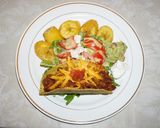 A picture of step 4 of Chile con carne taco bar.