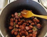 Une image de l'étape 5 de Rougail saucisses.