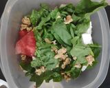 A picture of step 1 of Watermelon & Feta salad.