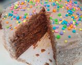 Foto del paso 7 de la receta: Torta o bizcochuelo en sartén de chocolate