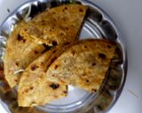 A picture of step 10 of Chappati besan sandwich.