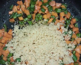 A picture of step 4 of Buttered couscous and onion sauce.