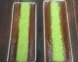 Foto langkah ke 9 dari resep Puding Tape Ketan Hijau Lapis Gula Aren.