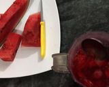 A picture of step 2 of Watermelon Juice.