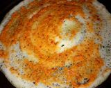 A picture of step 2 of Mysore masala dosa.