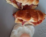 A picture of step 2 of My Croissant with Bacon and Honey 😀.