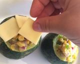 Foto del paso 4 de la receta: Zucchini relleno con camarones