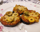 Foto del paso 4 de la receta: Mini pizzas de berenjena