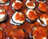 Foto del paso 5 de la receta: 🫕LASAÑA🫕 DE JAMÓN 🍖 Y QUESO 🧀 (Hechas con 🍆berenjenas) 🍆