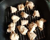 A picture of step 2 of Soya chaap masala.