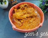 A picture of step 5 of Achari Chicken Masala.
