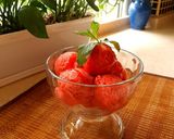 عکس مرحله 2 از دستور سوربه توت فرنگی 🍓🍓🍓