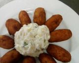 Foto del paso 1 de la receta Croquetas de pollo y croquetas de roquefort con atún