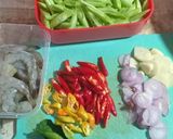Foto langkah ke 1 dari resep 196. Tumis Buncis Labu Kuning Udang.